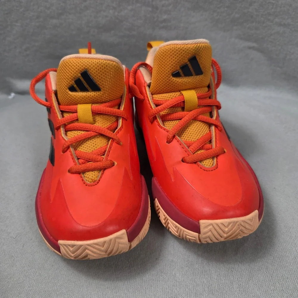 Adidas Ownthegame 2.0 K Kids Basketball Shoes Solar Red Orange IE9245 Size 11.5K